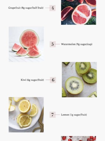 10 Low Sugar fruit Options - Homemade Glow
